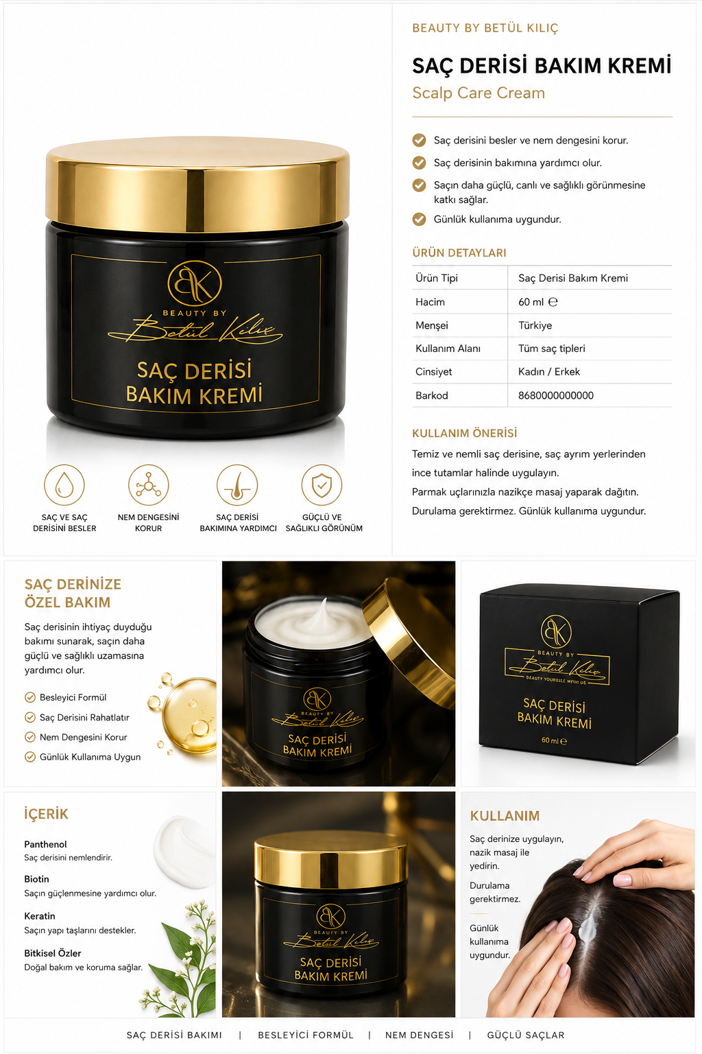 BK Signature Saç Derisi Bakım Kremi